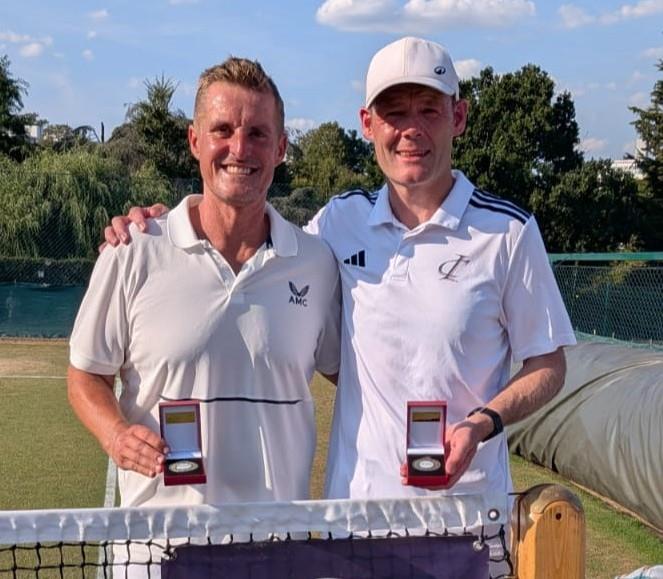 Jeremy Cross with doubles partner Alex Popowicz